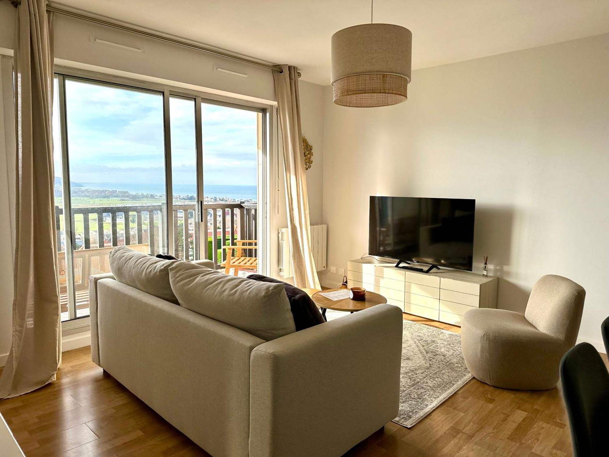 Appartement Terrasse Vue Mer/Campagne Blonville-sur-Mer Zewnętrze zdjęcie